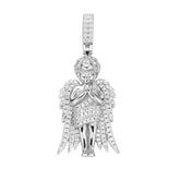 Angel Moissanite Pendant - 925 Sterling Silver